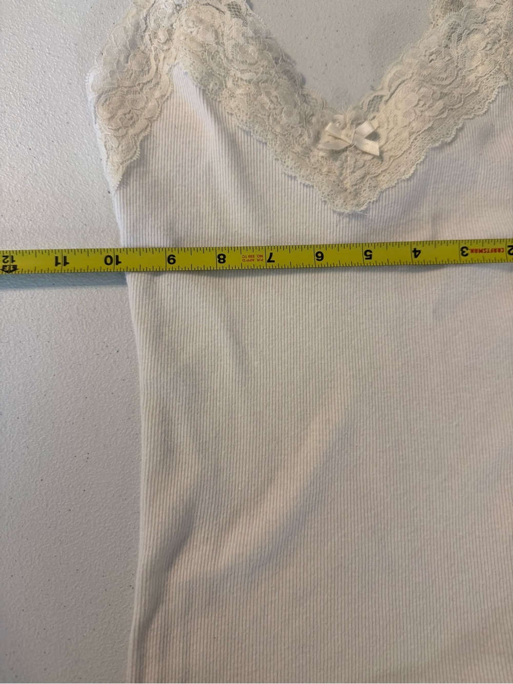 Y2K Hollister Lace Cami - White Coquette Ribbon Tank - Bella Swan 2000s Sz XS - Picture 3 of 6